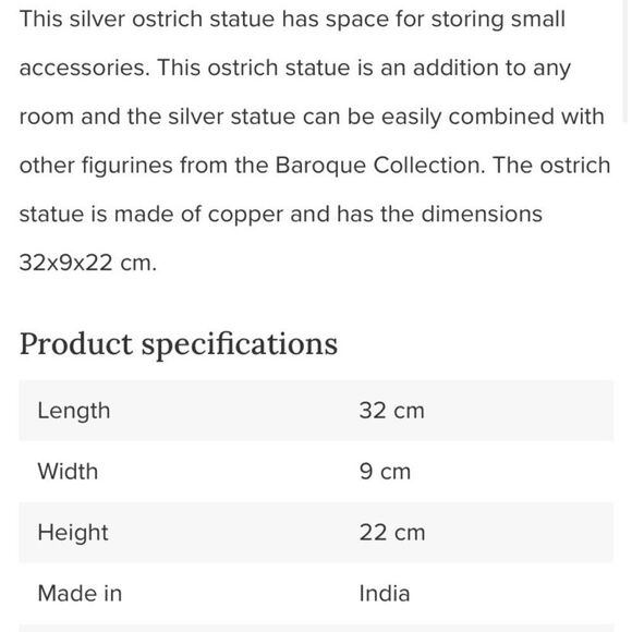 Z Gallerie Silver Ostrich Figurine box - Picture 9 of 9